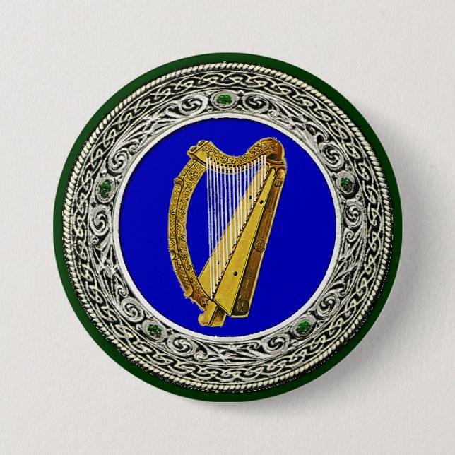 Badge Rond 7,6 Cm Bras de l'Irlande (Devant)