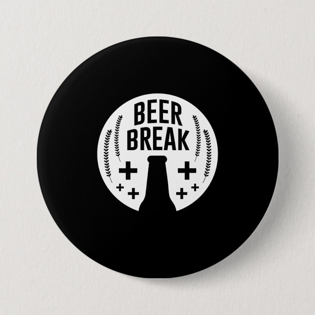 Badge Rond 7,6 Cm Brise de bière (Devant)