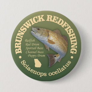 Badge Rond 7,6 Cm Brunswick GA (sébaste)