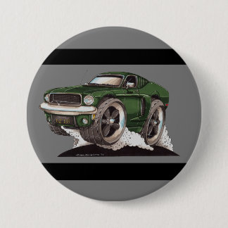 Badge Rond 7,6 Cm Bullitt Green Mustang Classic Movie Car