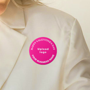 Badge Rond 7,6 Cm Business Valentine Salutation sur le bouton rond r