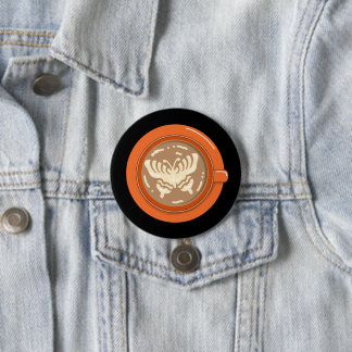 Badge Rond 7,6 Cm Butterfly Latte