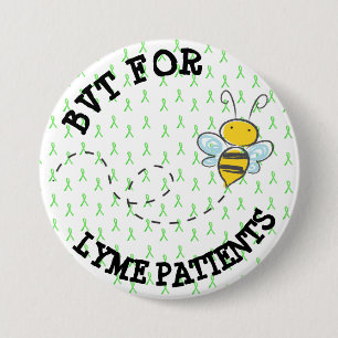 Badge Rond 7,6 Cm BVT pour les patients de Lyme