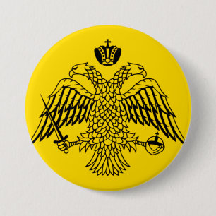 Badge Rond 7,6 Cm Byzantine Empire Flag