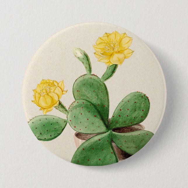 Badge Rond 7,6 Cm Cactus 2 (Devant)