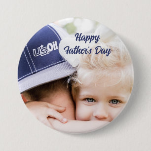 Badge Rond 7,6 Cm Cadeau de la fête des pères pour papa Photo et n