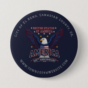 Badge Rond 7,6 Cm Cadeau promotionnel en gros pour le 4 juillet de l