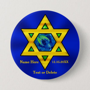Badge Rond 7,6 Cm Cadeaux de Bar Mitzvah personnalisés pas chers pou