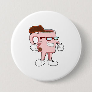 Badge Rond 7,6 Cm Café avec Café