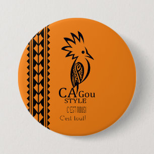 Badge Rond 7,6 Cm Cagou Style