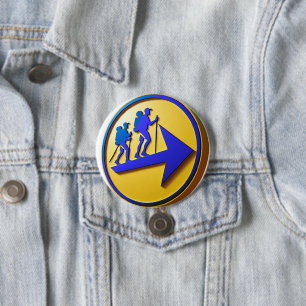 Badge Rond 7,6 Cm Camino de Santiago Le chemin de saint Jacques 0129