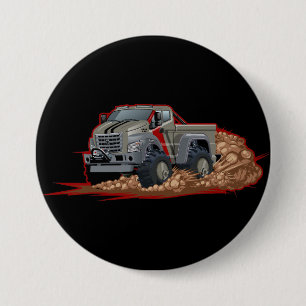 Badge Rond 7,6 Cm Camion de dessin animé