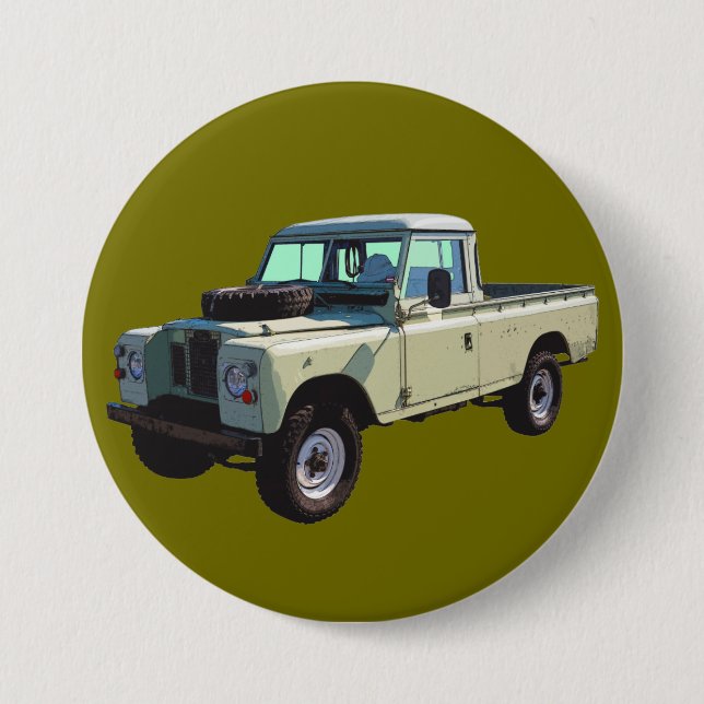 Badge Rond 7,6 Cm Camion de ramassage de 1971 (Devant)