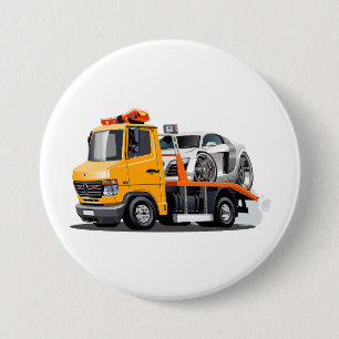 Badge Rond 7,6 Cm Camion remorque de dessin