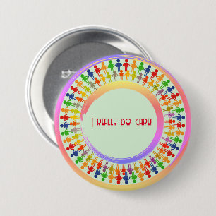 Badge Rond 7,6 Cm Campagne artistique amusante et solidaire -
