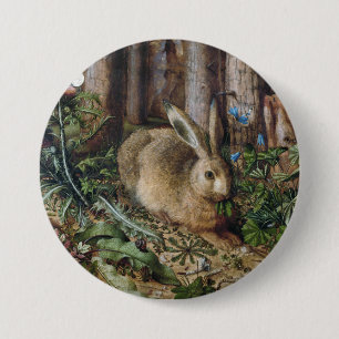 Badge Rond 7,6 Cm Campagne vintage aux lièvres Nature Cottagecore so