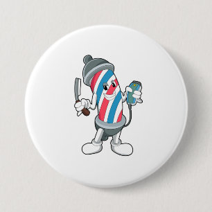 Badge Rond 7,6 Cm Can as Hairtravh Razor