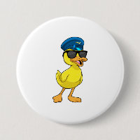 Canard comme pilote avec casquette pilote