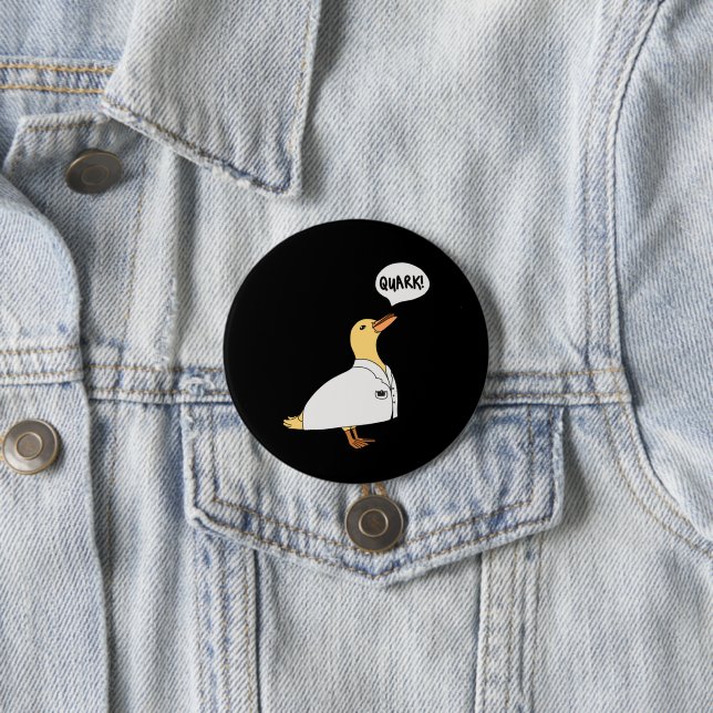 Badge Rond 7,6 Cm Canard de physique (En situation)