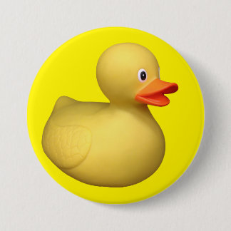 Badge Rond 7,6 Cm Canard en caoutchouc