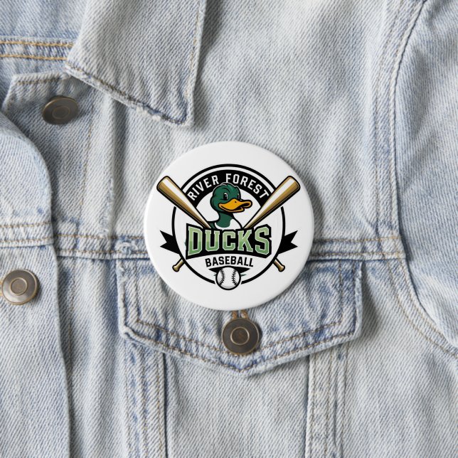 Badge Rond 7,6 Cm Canards RF tombés (En situation)