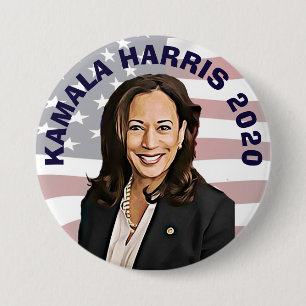 Badge Rond 7,6 Cm Candidat d'élection présidentielle de Kamala