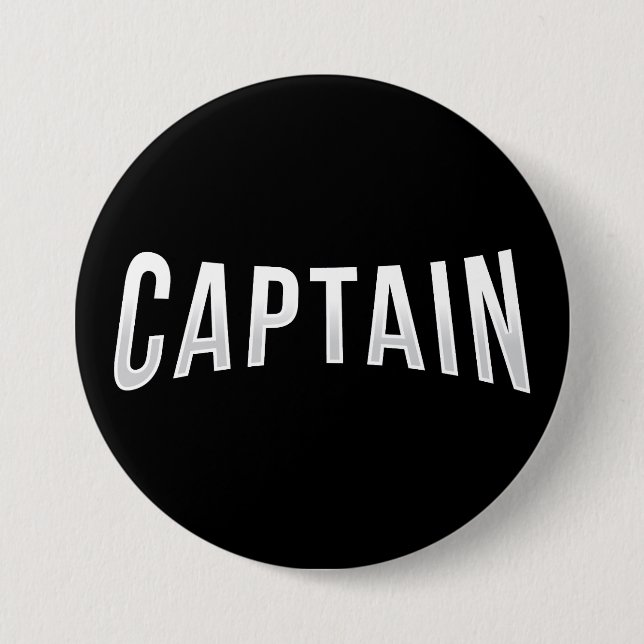 Badge Rond 7,6 Cm Capitaine (Devant)