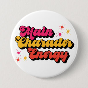 Badge Rond 7,6 Cm Caractère principal Energy Bookish