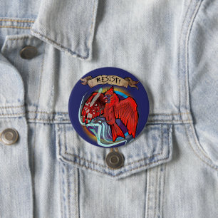 Badge Rond 7,6 Cm Cardinal oiseau de l'État Résistez
