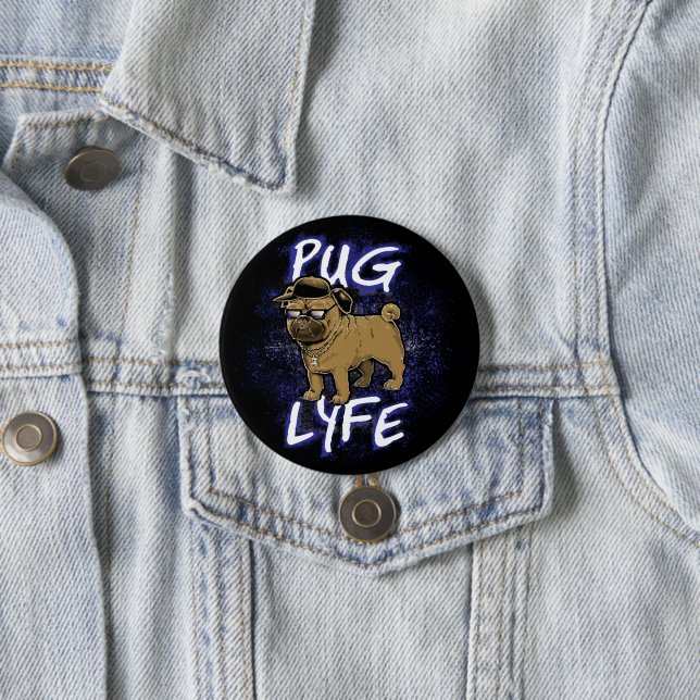 Badge Rond 7,6 Cm Carlin Lyfe (En situation)