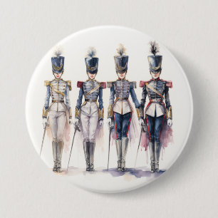 Badge Rond 7,6 Cm Casse-Noisette Ballet, Soldats du Casse-Noisette