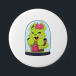 Badge Rond 7,6 Cm Cat Cactus<br><div class="desc">Ce design est le cadeau idéal pour un anniversaire,  Noël et d'autres célébrations. Il convient aux femmes,  aux hommes et aux enfants.</div>