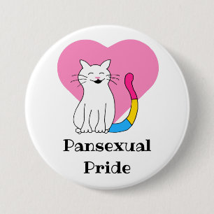 Badge Rond 7,6 Cm Cat de la fierté transexuelle