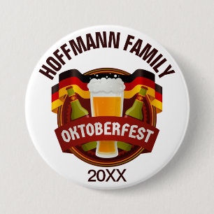 Badge Rond 7,6 Cm Célébration familiale d'Oktoberfest