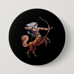 Badge Rond 7,6 Cm Centaure de mythologie grecque