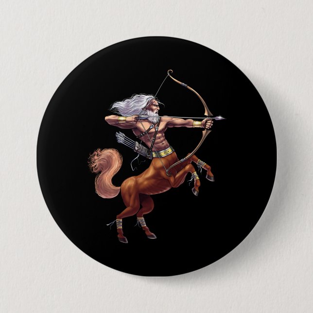 Badge Rond 7,6 Cm Centaure de mythologie grecque (Devant)