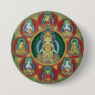Badge Rond 7,6 Cm Centre d'un mandala de Taizokai