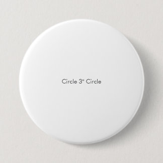 Badge Rond 7,6 Cm Cercle 3" Cercle, Couture Blanche, À Repasser