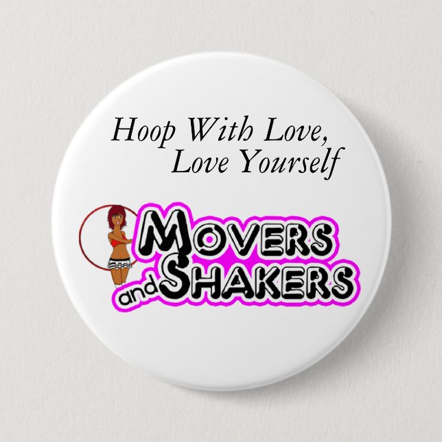 Badge Rond 7,6 Cm Cercle avec amour, amour vous-même (Devant)