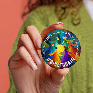 Badge Rond 7,6 Cm Cercle de femmes Journée internationale des femm