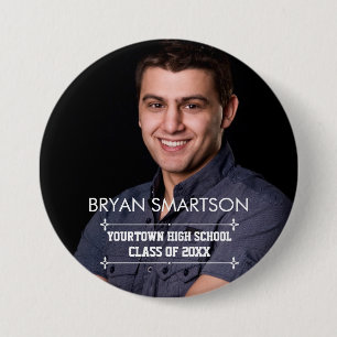 Badge Rond 7,6 Cm Cérémonie de remise des diplômes Famille et photo 