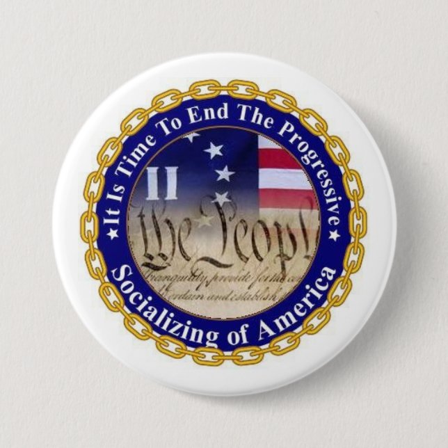 Badge Rond 7,6 Cm C'est bouton de temps (Devant)