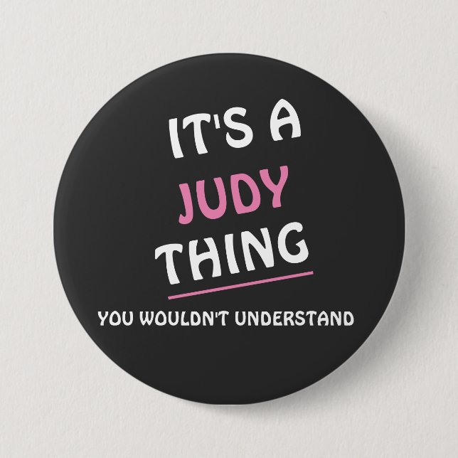 Badge Rond 7,6 Cm C'est Judy (Devant)