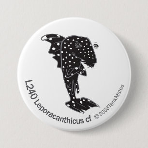Badge Rond 7,6 Cm Cf de TM-05-L240 Leporacanthicus