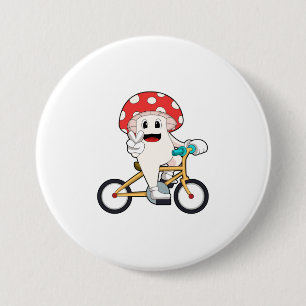 Badge Rond 7,6 Cm Champignon avec Bicyclette.PNG