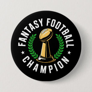 Badge Rond 7,6 Cm Champion de football fantastique