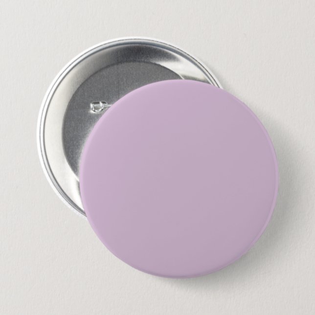 Badge Rond 7,6 Cm Chardon violet D8BFD8 - Option pour ajouter un nom (Devant & derrière)