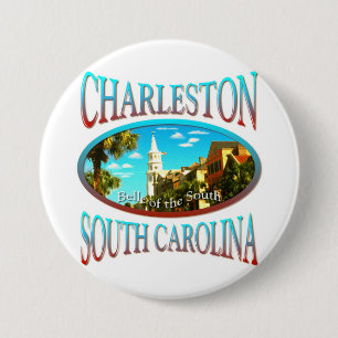 Badge Rond 7,6 Cm Charleston la Caroline du Sud