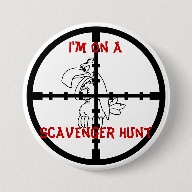 Badge Rond 7,6 Cm Chasse au trésor (Devant)