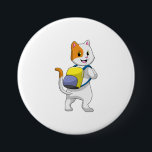 Badge Rond 7,6 Cm Chat comme randonneur avec sac à dos<br><div class="desc">Ce design est le cadeau idéal pour un anniversaire,  Noël et d'autres célébrations. Il convient aux femmes,  aux hommes et aux enfants.</div>